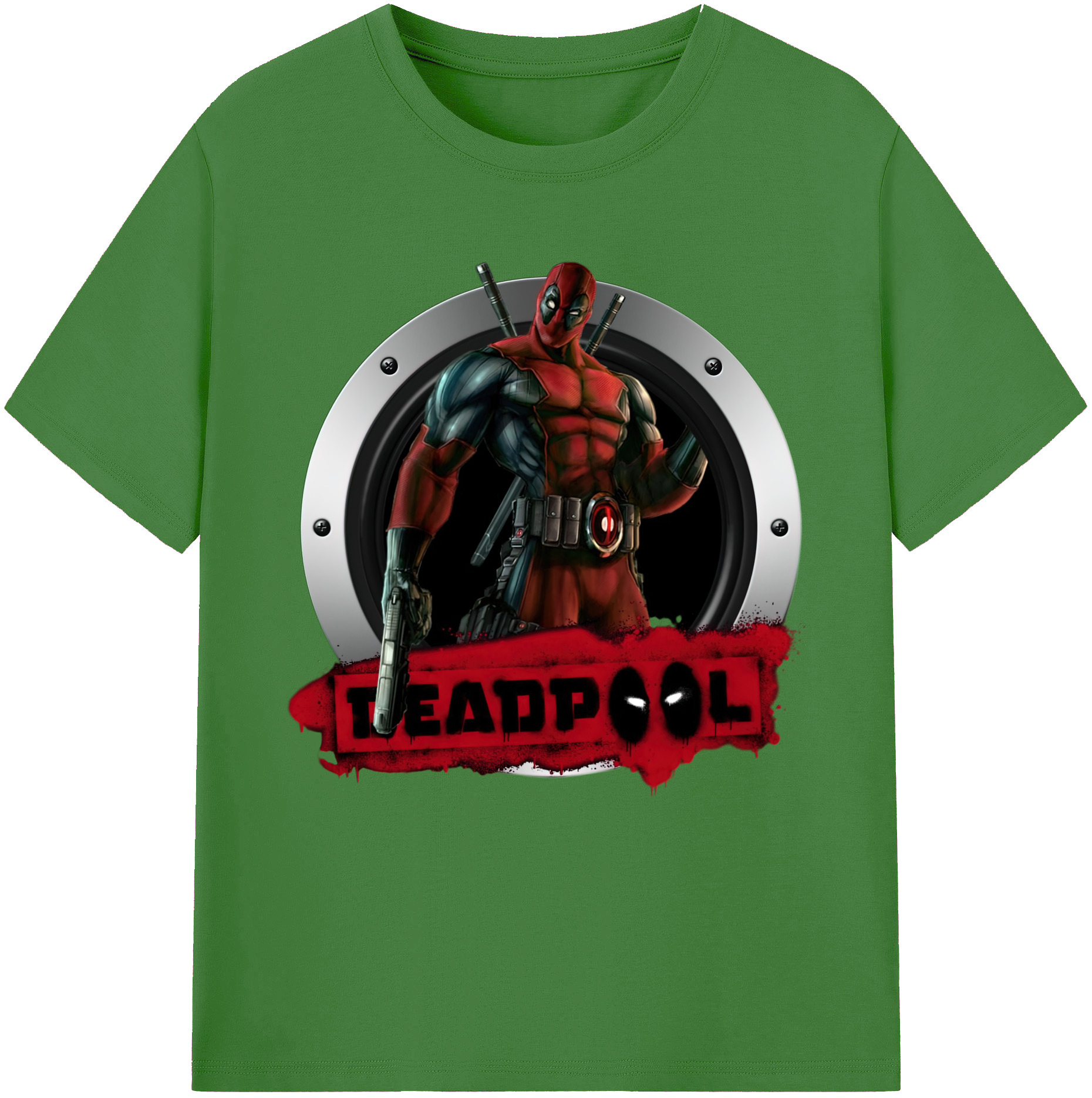 （画像用） Deadpool デッドプール レディースカジュアルプリントTシャツ（綿100％）